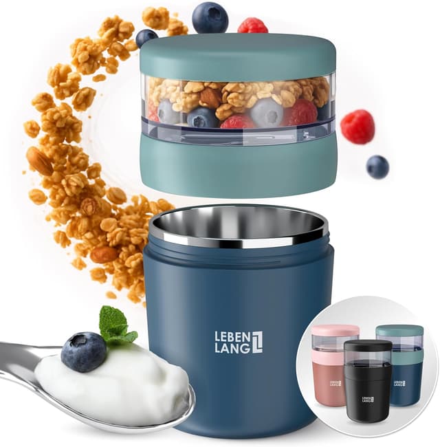 Imagen de LEBENLANG Müslibecher To Go 650 ml 🍱 en OfertitasTOP