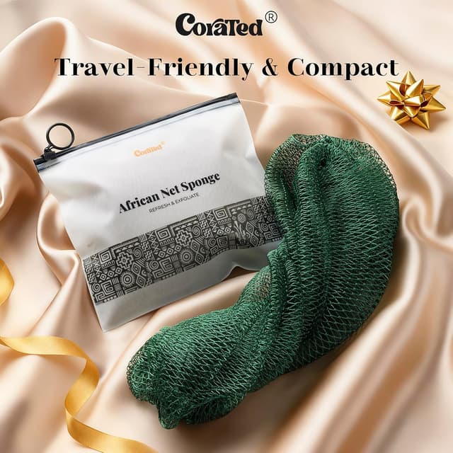 Thumbnail 4 de CORATED 2pcs African Exfoliating Net Sponge 114cm