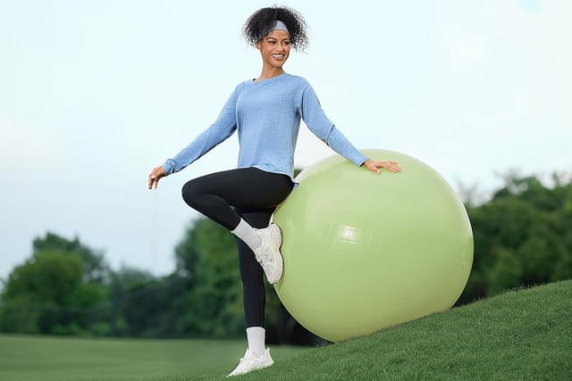 Detalle 2 de Gyabnw T-shirt sport femme à manches longues et col rond anti UV