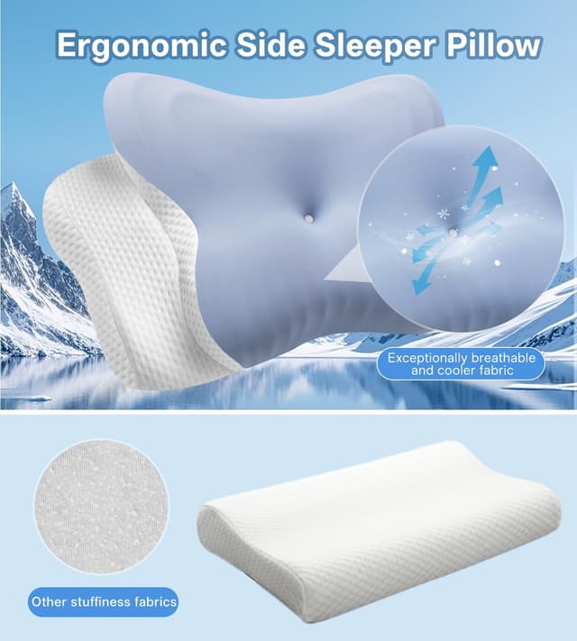 Detalle 2 de MISSCOZY Ergonomic pillow for neck support