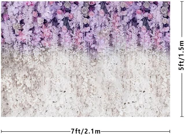 Thumbnail 2 de MEHOFOND photo backdrop 7x5ft floral