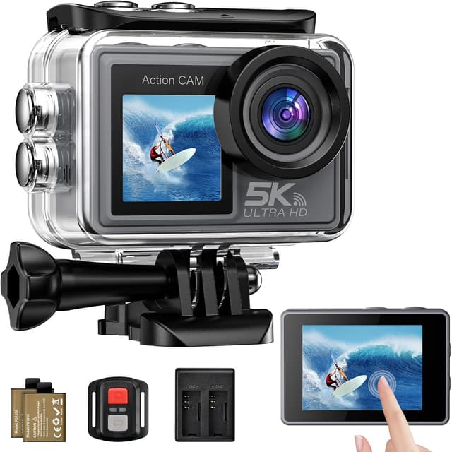 Detalle de Ruycllo Action Cam 5K 50 MP Unterwasserkamera