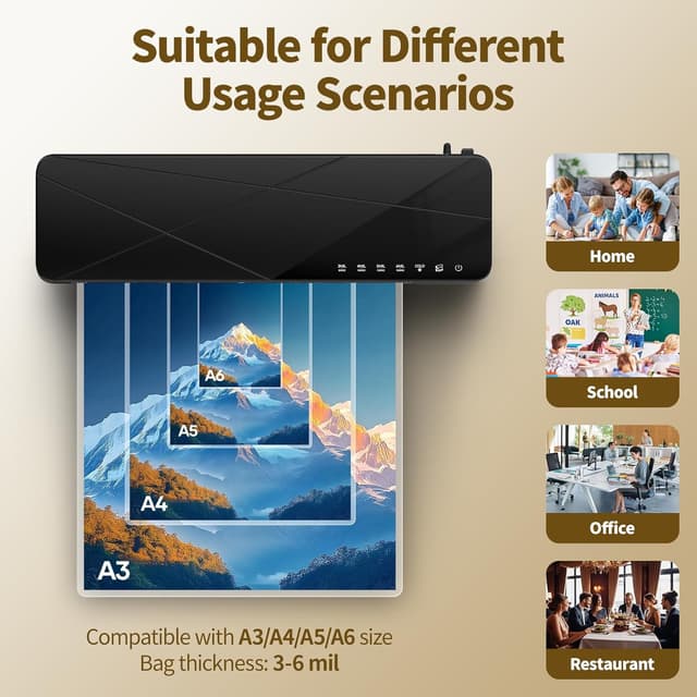 Detalle de Crenova A3 laminator machine for A3, 60s warm-up