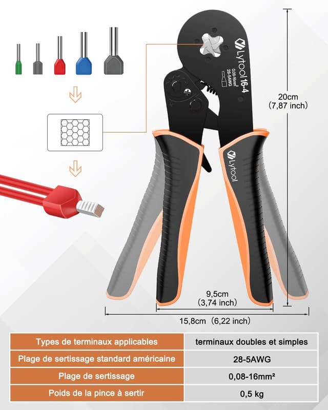 Thumbnail 3 de Lytool Pince-à-Sertir 0,08-16 mm² 🛠