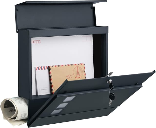 Detalle 2 de Songmics GMB052G01 Briefkasten XXL anthrazit