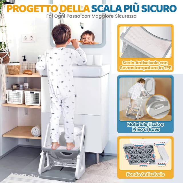 Thumbnail 4 de Riduttore WC Bambini Upgraded 2 in 1 7 livelli