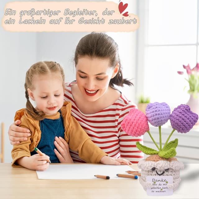 Detalle 2 de Vergissmeinnicht-Blume Pocket Hug als Glücksbringer