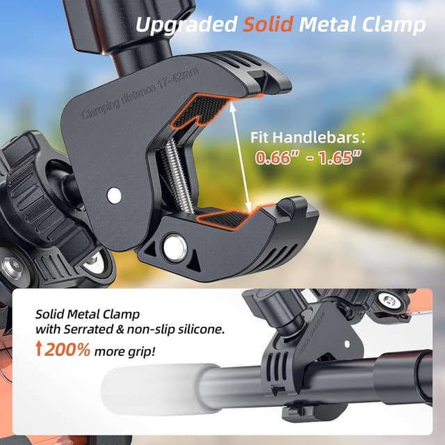 Thumbnail 6 de Marsrider All-New Motorcycle Phone Mount 98%