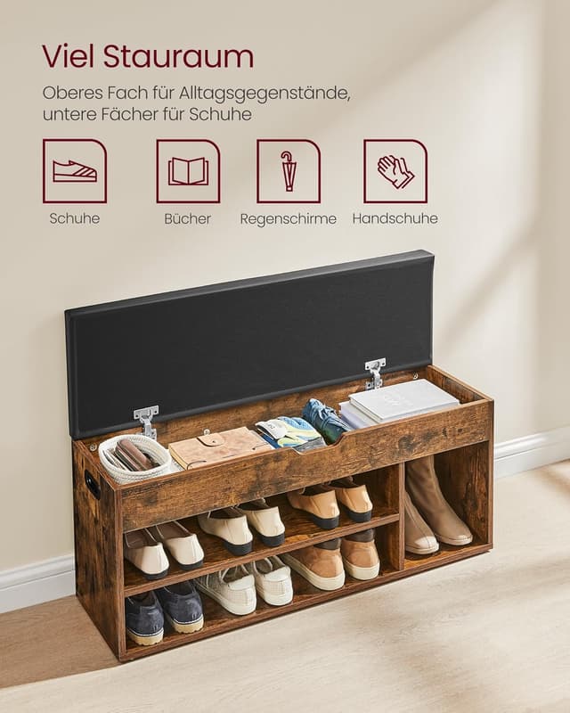 Thumbnail 4 de VASAGLE LHS130B01 Schuhbank 30×100×44 cm