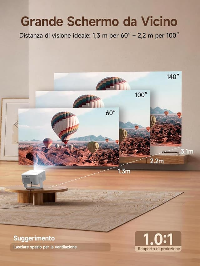 Detalle 2 de Magcubic HY450Max proiettore 1080P 800 ANSI