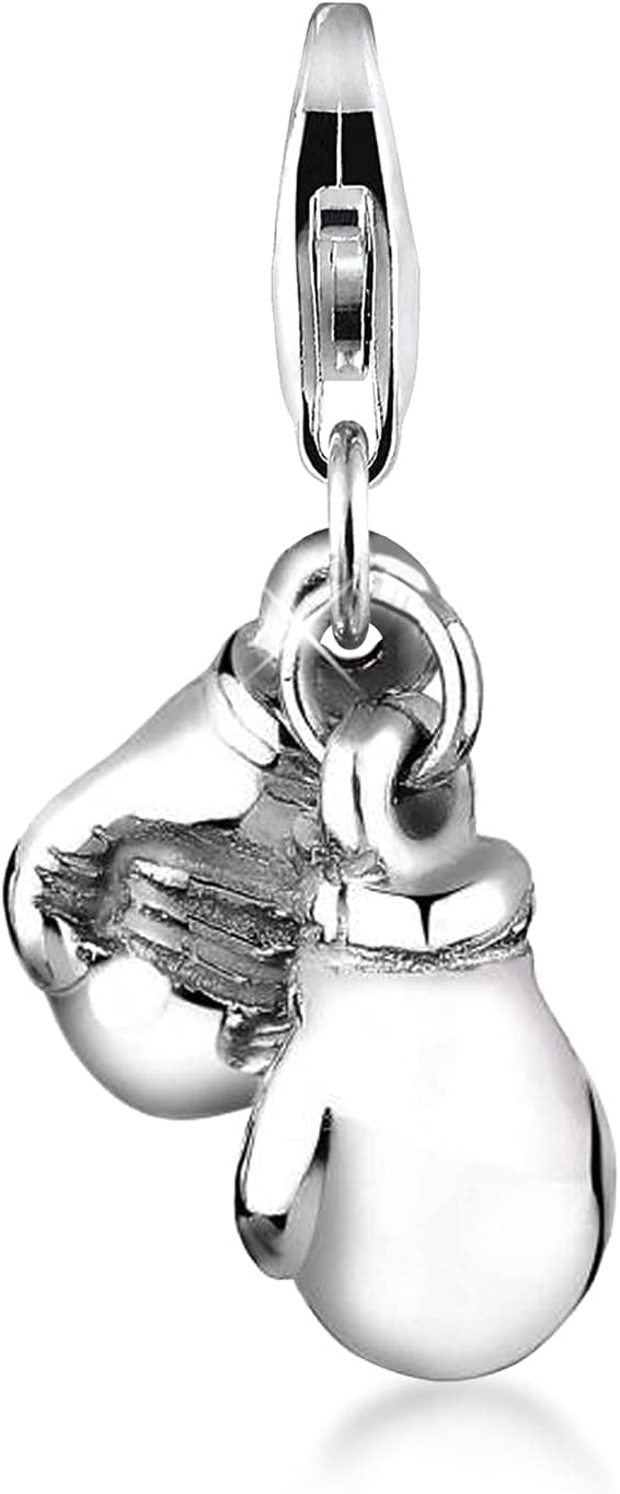 Detalle de Nenalina Boxhandschuhe Karabiner Charm Anhänger aus 925 Sterling Silber (713127-000) für Bettelarmband