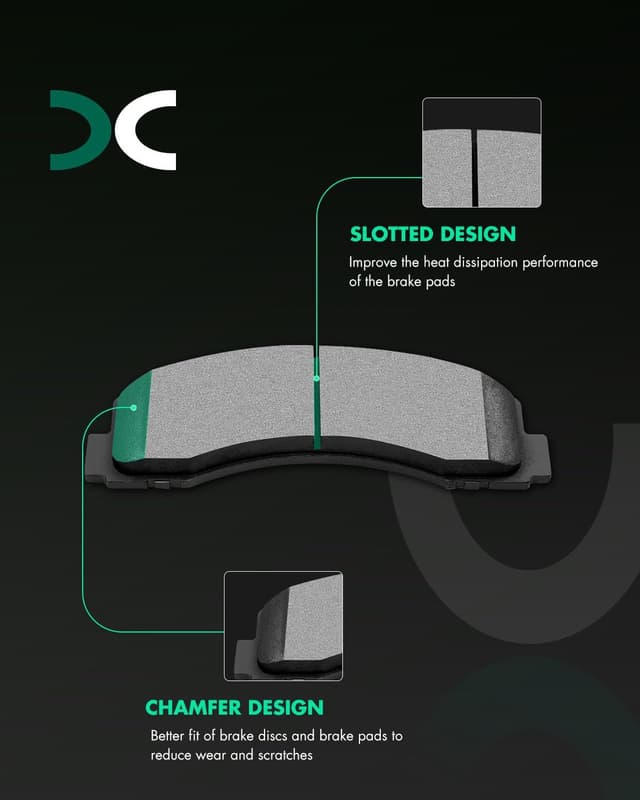 Detalle 2 de SCITOO D1414 D1602 Front & Rear Brake Pads Set for Ford F-150 (2012-2020)