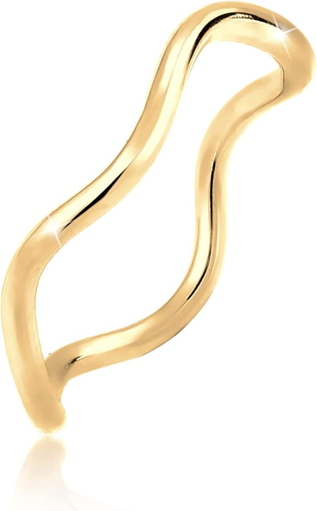 Imagen de Elli Ring Wellen Minimal Geo 925 Silber vergoldet 📷 en OfertitasTOP