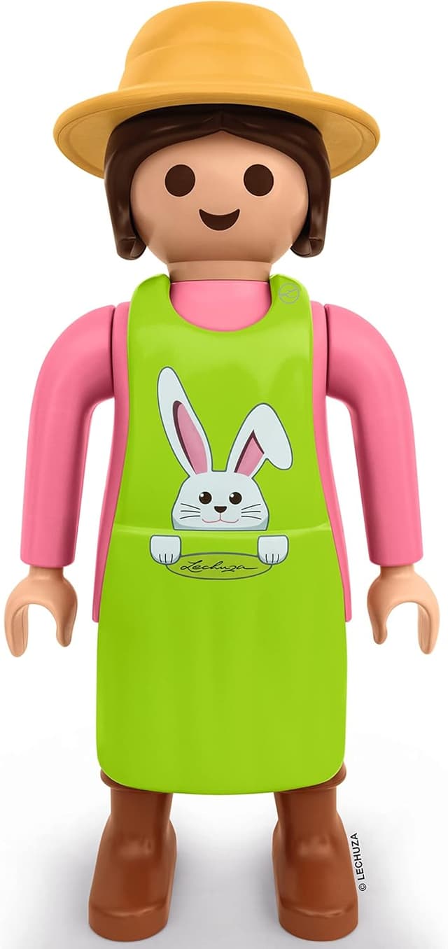 Detalle de LECHUZA Gärtnerin 2021 Osteredition 62,5 cm Rosa/Grün