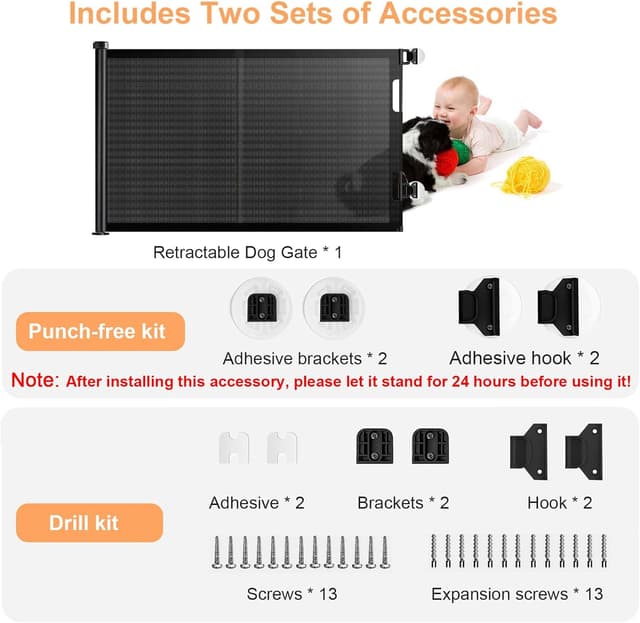Thumbnail 3 de Einziehbares Hundegitter ausziehbar 150 cm