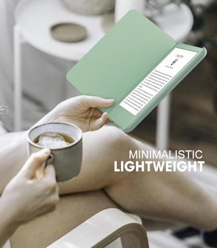 Thumbnail 6 de MoKo Funda Compatible con 6" Nuevo Kindle(11ª Generación 2024/2022), Carcasa Ligera Cubierta con Auto Activación/Reposo para Kindle 2024/2022 11ª Generación e-Reader, Agave Verde
