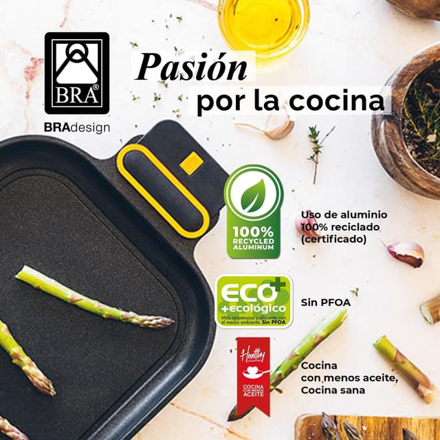 Thumbnail 5 de BRA Daily Pro Juego de 9 Piezas de Aluminio Fundido 🍳