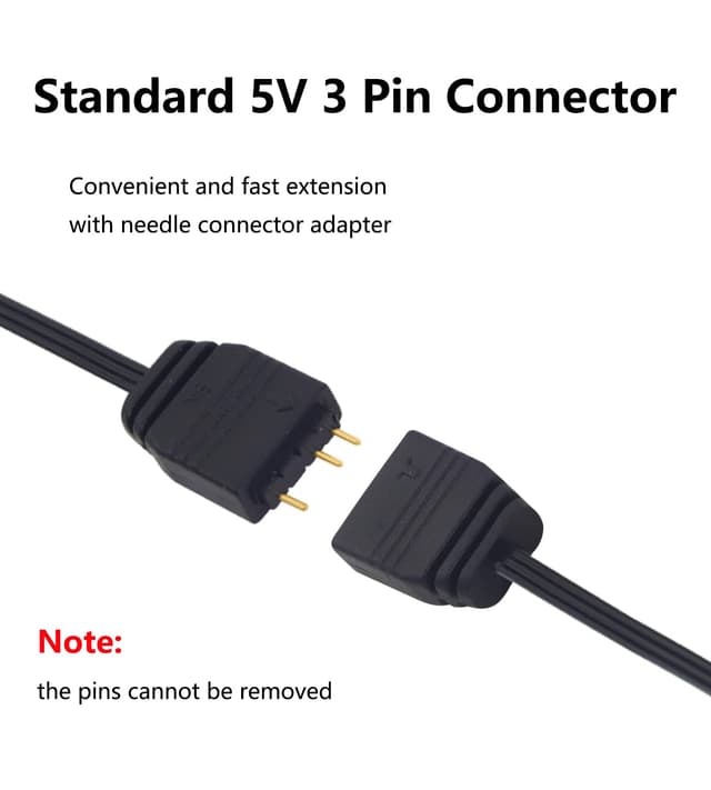 Thumbnail 1 de LANMINGLEL ARGB Splitter Cable 5V 1F to 4M