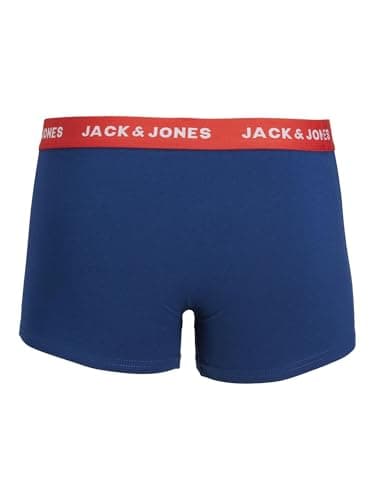 Detalle 2 de JACK & JONES Jaclee Trunks 5 Pack de calzoncillos boxer para hombre (Azul Estate Blue), talla XXL