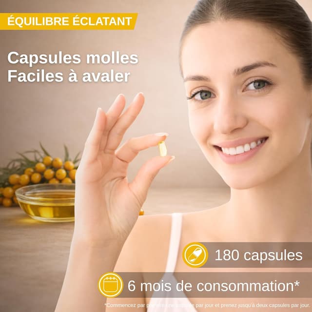 Thumbnail 6 de Argousier avec Biotine Ultra 5 000 µg & Zinc – 180 capsules molles