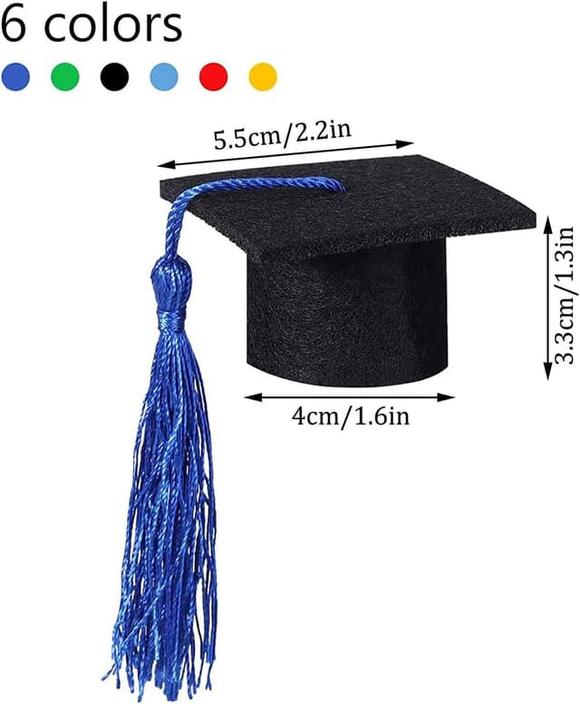 Detalle 2 de MaoNativey Mini Weinflasche Deko Hut – 6 Stück