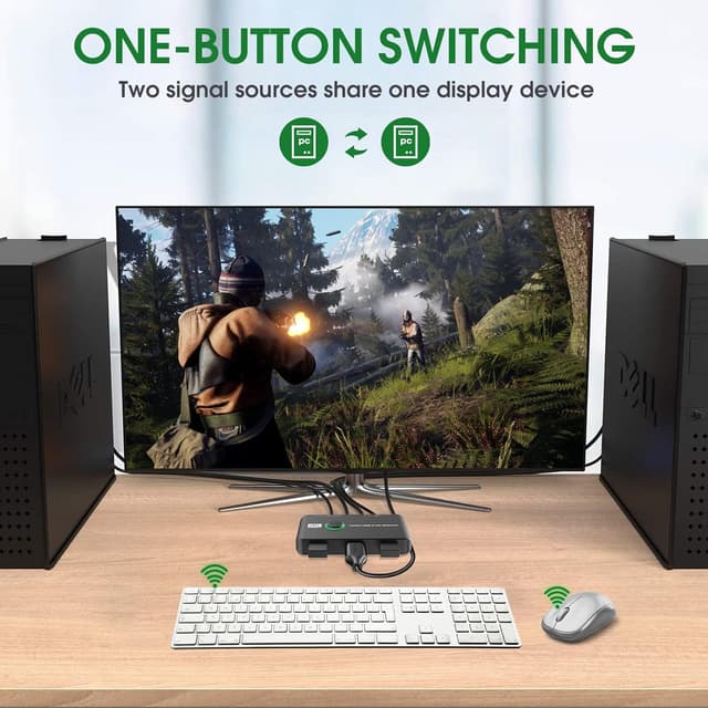 Thumbnail 3 de Rybozen 4K KVM Switch HDMI 2‑Port