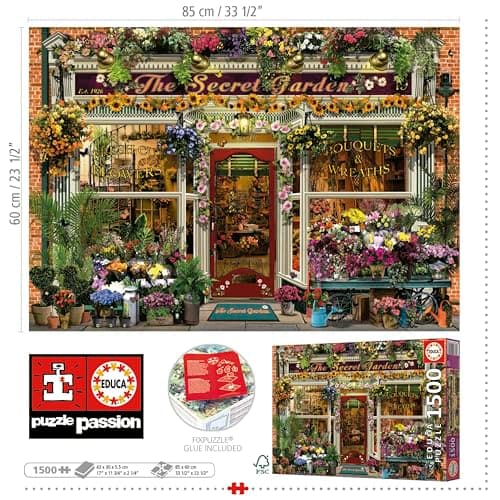 Detalle 1 de Educa The Secret Garden 🧩 Puzzle 1500 Piezas, Medidas 85x60 cm