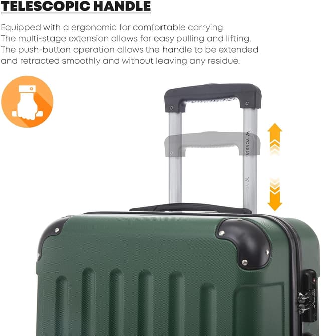 Thumbnail 4 de yonsly Premium Reisekoffer L 66×43×26 cm