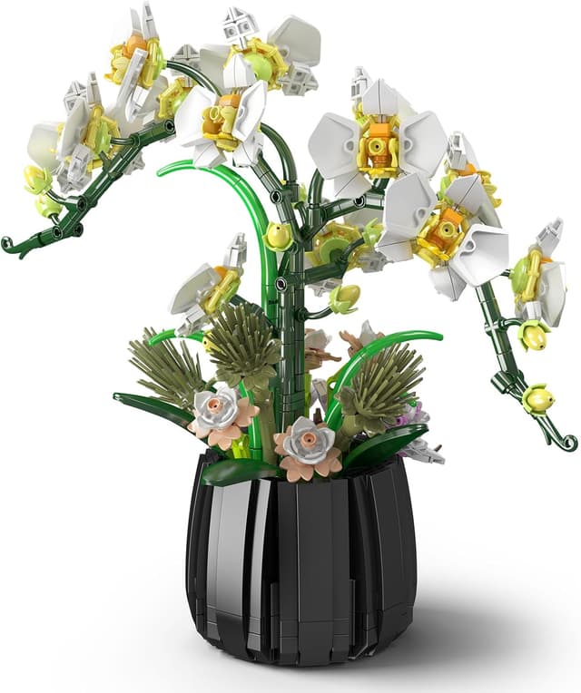 Thumbnail 3 de Mould King 24108 Orchideen-Baustein-Modell