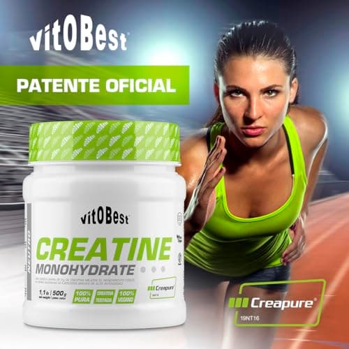 Detalle de vit.O.Best VITOBEST Creatina Monohidrato (Creapure®) sabor neutro 500 g
