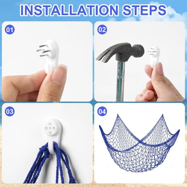 Detalle de Aolso Filet de pêche décoratif 2M