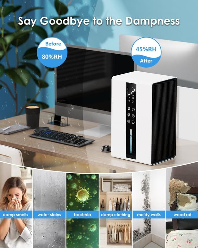 Detalle 2 de Dehumidifier 1800ML for home rooms