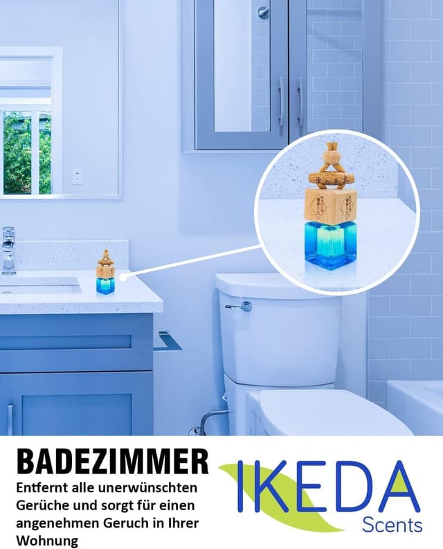 Detalle de Auto Duft Lufterfrischer (Duftbaum) für den Rückspiegel – Aufhänger gegen Gerüche, bis zu 45 Tage Duft