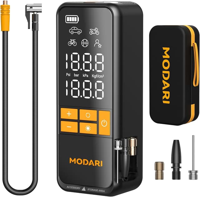 Detalle de MODARI Tire Inflator Portable Air Compressor 160 PSI