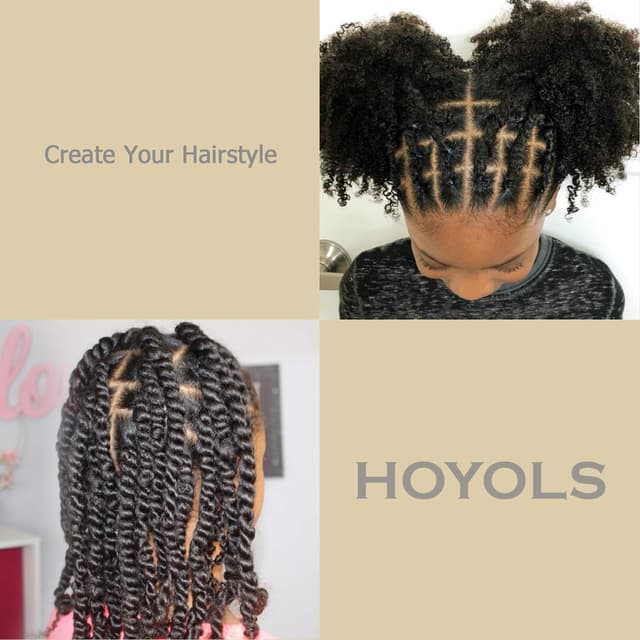 Detalle 2 de HOYOLS 3/4” Black Latex-Free Hair Rubber Bands (600 pcs) for Ties, Braids & Ponytails