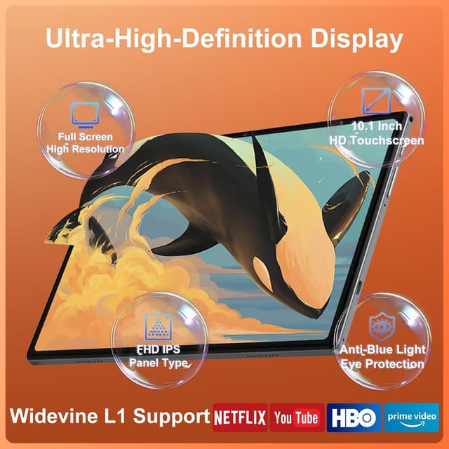 Detalle de JUSYEA Tablet 10 inch Android 15 30GB RAM