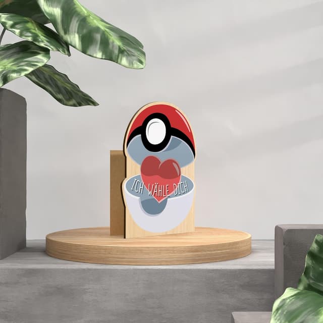 Detalle 2 de Lustige Geburtstagskarte Ball aus Holz