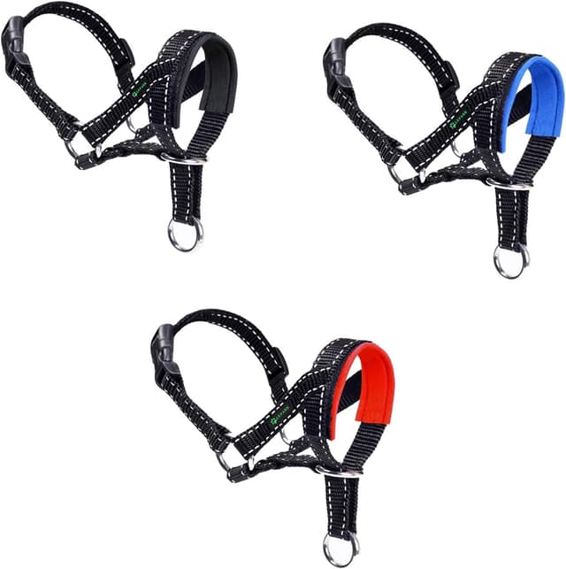 Thumbnail 6 de ILEPARK Dog Head Collar with Reflective Strap (Adjustable head halter) – Black, size M