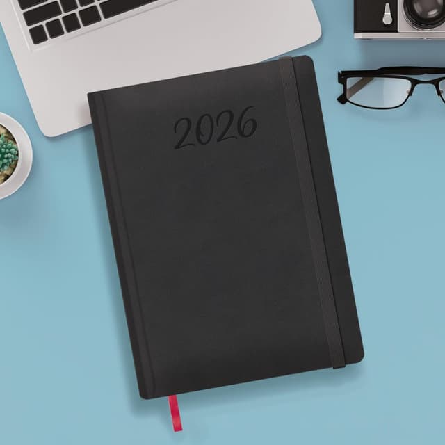 Thumbnail 6 de DOHE Agenda 2026 – Wochenansicht vertikal, Hardcover, 17×24 cm, 12 Monate (Januar bis Dezember) – Manaos Schwarz