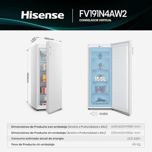 Thumbnail 1 de Hisense FV191N4AW2 congelador 147 l 📦