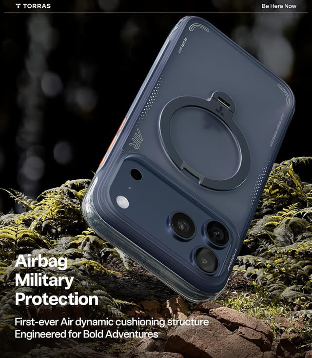 Detalle de TORRAS Ostand Q3 Air 360° magnetic case