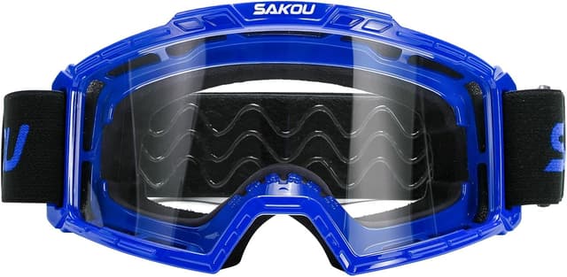 Detalle de SAKOU Kinder Motorradbrille mit UV400-Schutz 85 g