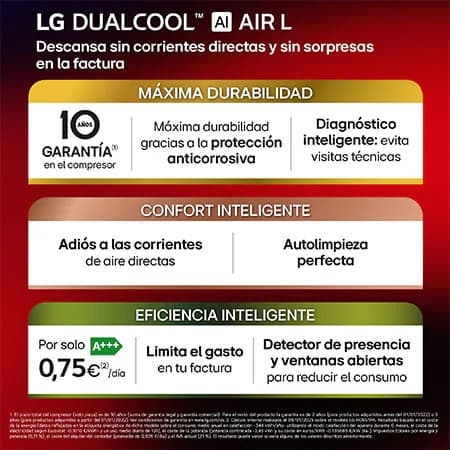 Thumbnail 3 de LG MAGNA09LX.SET Aire acondicionado 1x1 DUALCOOL AI 9.000 BTU