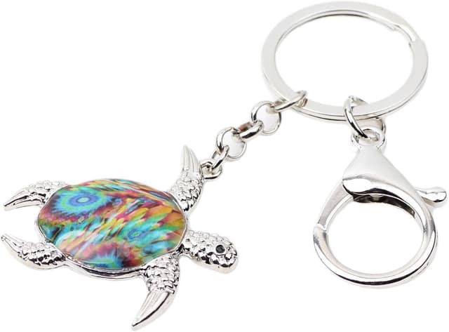 Detalle 2 de NEWEI Llavero tortuga marina en aleación de zinc 28×31 mm