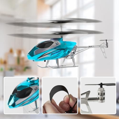 Thumbnail 3 de VATOS RC Helicóptero 🛸 Con Luz LED y Despegue Sencillo