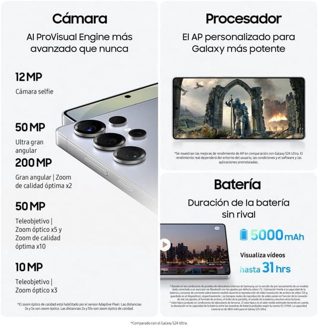 Thumbnail 5 de Samsung Galaxy S25 Ultra 512 GB, 200 MP cámara