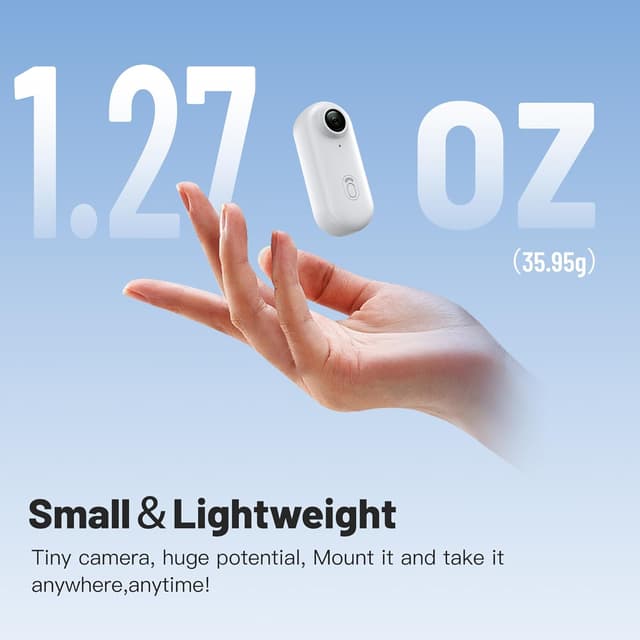 Detalle 2 de Meoilkolnm Mini Body Camera (Thumb Size) with 128GB, Wearable Hands-Free Action Cam (White)