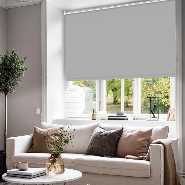 Thumbnail 6 de Verdunklungsrollo Klemmfix B40 x H170 cm hellgrau – Thermorollo ohne Bohren für Fenster innen