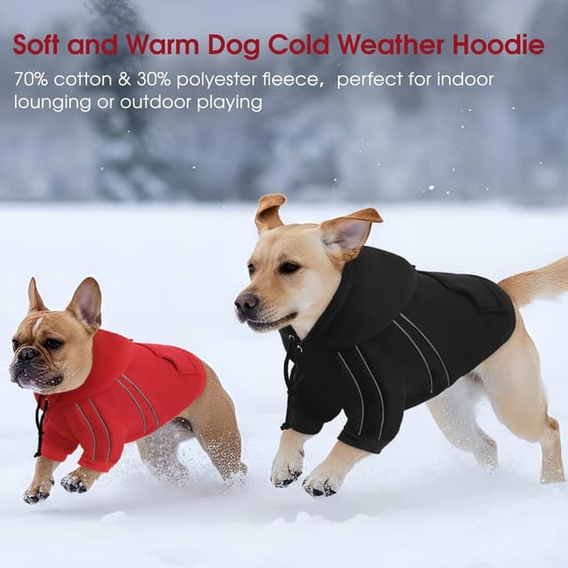 Thumbnail 5 de ASENKU Hundepullover Winter, warmes Fleece
