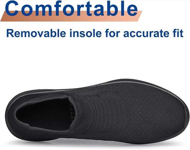 Thumbnail 4 de Womens Slip On Trainers Breathable Walking Shoes